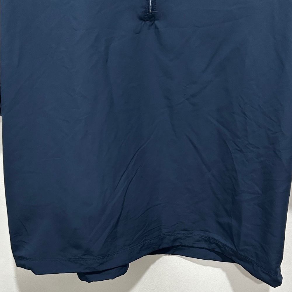 Nike Men’s Navy Short-Sleeve Half-Zip Windbreaker - Picture 5 of 8